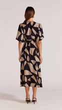 Load image into Gallery viewer, Staple The Label Morella Midi Wrap Dress Black/Latte
