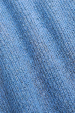 Load image into Gallery viewer, James Harper Ribbed 1/4 Zip Sweater Blue