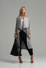 Load image into Gallery viewer, I'm Francis Longline Pleated Overcoat Grey
