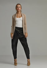 Load image into Gallery viewer, I&#39;m Francis Pleated Tapered Leg Pants Black
