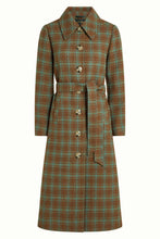 Load image into Gallery viewer, King Louie Arabella Coat Coppa Check Bear Brown