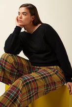 Load image into Gallery viewer, King Louie Federica Cuff Pants Caroll Check Golden Brown