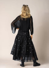 Load image into Gallery viewer, Imagine Fashion Elowen Organza Skirt Onyx Spot