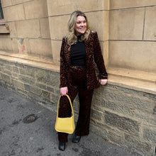 Load image into Gallery viewer, Italian Star Jets Velvet Jacket Leopard