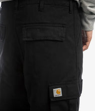 Load image into Gallery viewer, Carhartt WIP Regular Cargo Pant Black Garment Dyed