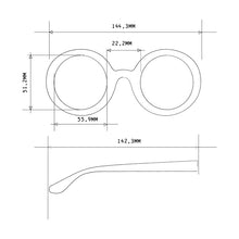 Load image into Gallery viewer, OKKIA OK014 Monica Sunglasses Havana/ Yellow