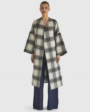 Load image into Gallery viewer, Fate + Becker Sway Coat Check Cream