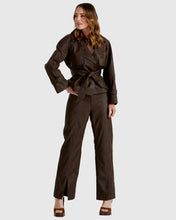 Load image into Gallery viewer, Fate + Becker Reverie Trench Chocolate Brown