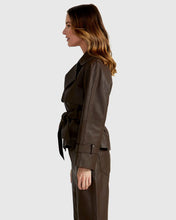 Load image into Gallery viewer, Fate + Becker Reverie Trench Chocolate Brown