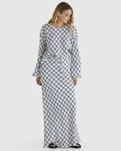 Load image into Gallery viewer, Sass Clothing Beau Bias Skirt White Check