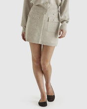 Load image into Gallery viewer, Sass Clothing Baldwin Knit Skirt Oatmeal Cream