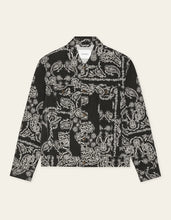 Load image into Gallery viewer, Les Deux Twill AOP Jacket Black White Multicolour