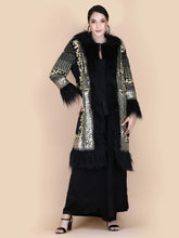 Load image into Gallery viewer, Anannasa Kali Embellished Coat Black