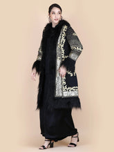 Load image into Gallery viewer, Anannasa Kali Embellished Coat Black