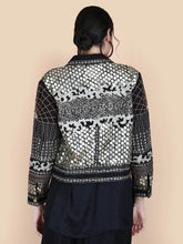 Load image into Gallery viewer, Anannasa Kali Embellished Cropped Jacket Black

