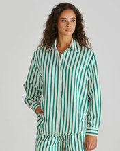 Load image into Gallery viewer, Sass Clothing Henri Shirt Green Stripe