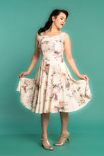 Load image into Gallery viewer, Elise Design Waratah Linen Dress Cream Floral