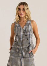 Load image into Gallery viewer, Sass Clothing Blakely Vest Prince of Wales Check