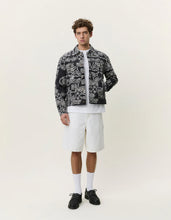 Load image into Gallery viewer, Les Deux Twill AOP Jacket Black White Multicolour