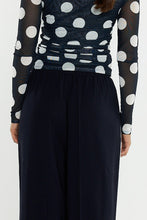 Load image into Gallery viewer, Sass Clothing Eva Side Seam Pant Navy/ Cream
