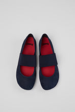 Load image into Gallery viewer, Camper Right Nina Blue Nubuck Womens Ballet Flat
