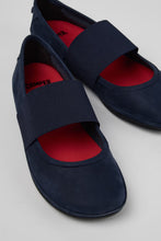 Load image into Gallery viewer, Camper Right Nina Blue Nubuck Womens Ballet Flat