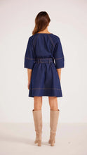 Load image into Gallery viewer, MINKPINK Kenzie Denim Mini Dress Dark Denim
