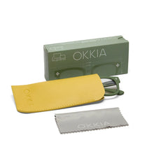 Load image into Gallery viewer, OKKIA OK017 Giovanni Reading Glasses with MagFrame Verde