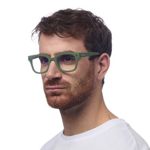 Load image into Gallery viewer, OKKIA OK017 Giovanni Reading Glasses with MagFrame Verde