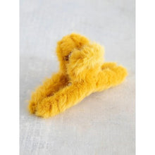Load image into Gallery viewer, Natural Life Faux Fur Hair Claw Mustard
