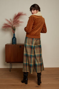King Louie Pia Culotte Feather Check