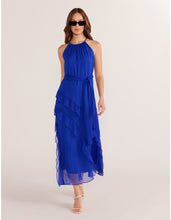 Load image into Gallery viewer, MINKPINK Marina Frill Maxi Dress Sapphire Blue