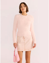 Load image into Gallery viewer, MINKPINK Clover Fluffy Sweater Light Pink