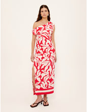 Load image into Gallery viewer, Staple The Label Serata Asym Midi Dress Red
