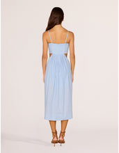 Load image into Gallery viewer, MINKPINK Marivelle Scallop Midi Dress Baby Blue
