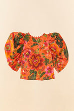 Load image into Gallery viewer, Farm Rio Orange Blooming Garden Blouse
