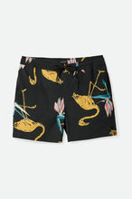 Load image into Gallery viewer, Brixton Voyage Short 16" Black/Straw/Coral Pink