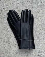Load image into Gallery viewer, Cinnamon Creations GL031 Faux Leather Glove Black