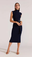 Load image into Gallery viewer, Staple The Label Fresa Knit Midi Dress Navy
