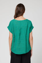 Load image into Gallery viewer, Cake Talia Linen Top Jade
