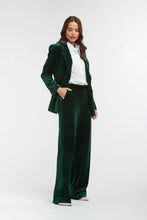 Load image into Gallery viewer, Italian Star Jets Velvet Pant Green

