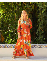 Load image into Gallery viewer, Benta Studio Longo Dress Insectos