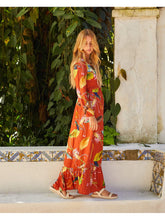 Load image into Gallery viewer, Benta Studio Longo Dress Insectos