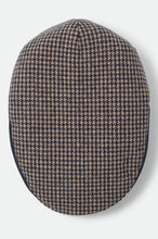 Load image into Gallery viewer, Brixton Hooligan Snap Cap Navy/Sand Houndstooth