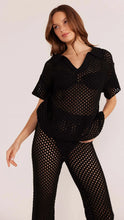 Load image into Gallery viewer, MINKPINK Gayla Crochet Top Black