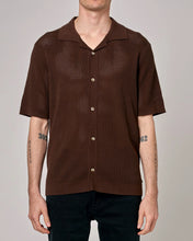 Load image into Gallery viewer, Rolla&#39;s Bowler Grid Knit Shirt Brown
