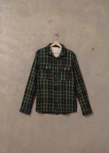 Load image into Gallery viewer, McTavish Twin Pocket Flannel Shirt Dark Green