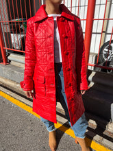 Load image into Gallery viewer, DEA Marmont Leather Coat Red