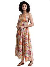 Load image into Gallery viewer, Namaskar CL-272/1024 Cotton Halter Dress Pastel Aztec