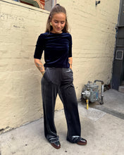 Load image into Gallery viewer, Italian Star Jets Velvet Pant Grey